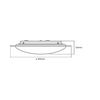 LED mennyezeti lámpatest falonkívüli 38W 220-240V AC 3600lm 2800-6000K Orbis Sparkle LEDVANCE - 4058075633193