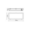 LED vészvilágító állandó/készenléti +matricakészlet 2.7W 220-240V AC mennyezeti MLX JM515 HUNILUX - HL0019692