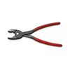 Markolófogó d4..22mm  csőhöz/kulcsnyíláshoz piros 22mm-max. átfogás 5-poz. 200mm TwinGrip KNIPEX - 8201200