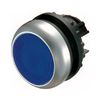 Nyomógombfej műanyag d22 világító lapos kék kerek visszaugró M22-DL-B EATON - 216931
