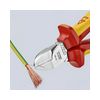 Oldalcsípő fogó 61HRC piros-sárga szigetelés normál 160mm szigetelt 1000V KNIPEX - 7026160