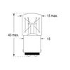 OR BA15D 24V 5W JELZ. 43x15mm - 118085