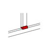 Parapetcsatorna T-idom …x35/50-hez 80mm x 50mm 80mm-sz/leágazó műanyag fényesfehér DLP LEGRAND - 010735