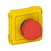 Plexo gomba nyomófej sárga előlap vészleállító piros reteszelt fordító nyugtázás LEGRAND - 069549