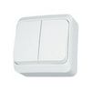 Prima 105 2x1P csillárkapcsoló betét komplett házban fehér falonkívüli IP20 1- Schneider - WDE001050