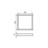 LED panel kiemelőkeret fehér acél 600mm 600mm x 65mm x ADTR-H 6060 W KANLUX - 29843