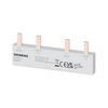 Sorolósín 2P kismegszakítókhoz csapos-csatlakozás 2F 2P 80A 16mm2/ 76mm x szigetelt N-sínes 18mm-osztás 2-készülék SENTRON SIEMENS - 5ST3640