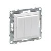 Suno 101/3 3x1P kapcsoló betét közp. fedéllel fehér süllyesztett csavaros IP20 LEGRAND - 721103