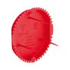 Szerelvénydoboz vakolófedél kerek 60mm-dobozátmérőhöz csavaros piros műanyag 60mm-átmérő KAISER - 1181-60