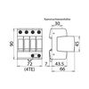 Túlfeszültség-korlátozó DEHNguard C T2 TN-S 230V/AC 40kA 4M DG M TNS 275 DEHN - 952400