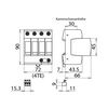 Túlfeszültség-korlátozó DEHNguard C T2 TN-S 230V/AC 40kA 4M DG M TNS 275 FM DEHN - 952405