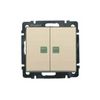 Valena 105 2x1P csillárkapcsoló betét közp. fedéllel elefántcsont ellenőrzőfény süllyesztett IP31 LEGRAND - 774113