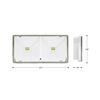 LED vészvilágító készenléti LiFePO4-akku 210-250V AC IP65 ONTEC S20 M1X 60/180 M/NM ST HUNILUX - HL0016554