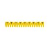 Vezeték- és sorkapocsjelölő (+) 0,5-1,5mm2 füzet műanyag sárga bepattintó CAB3 LEGRAND - 038272