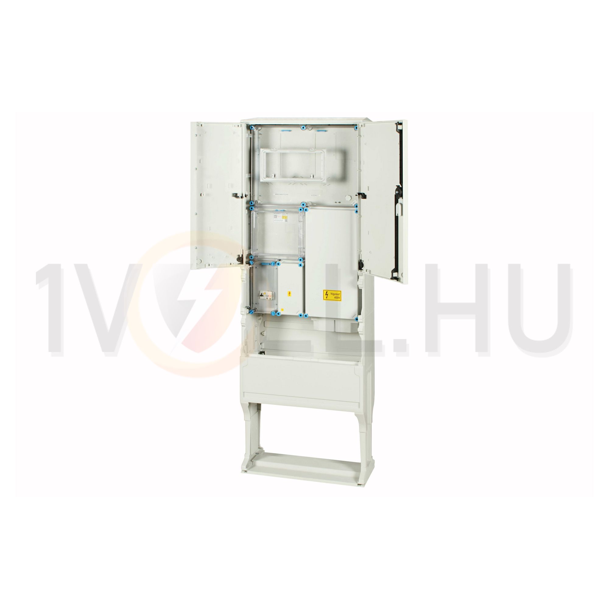 1/3F mérőszekrény 1xM63.80A+1xV32A/H földkábeles (95mm2) szabadtéri dugaszolóaljzatos (HEN25.ES200) Hensel - 1091341