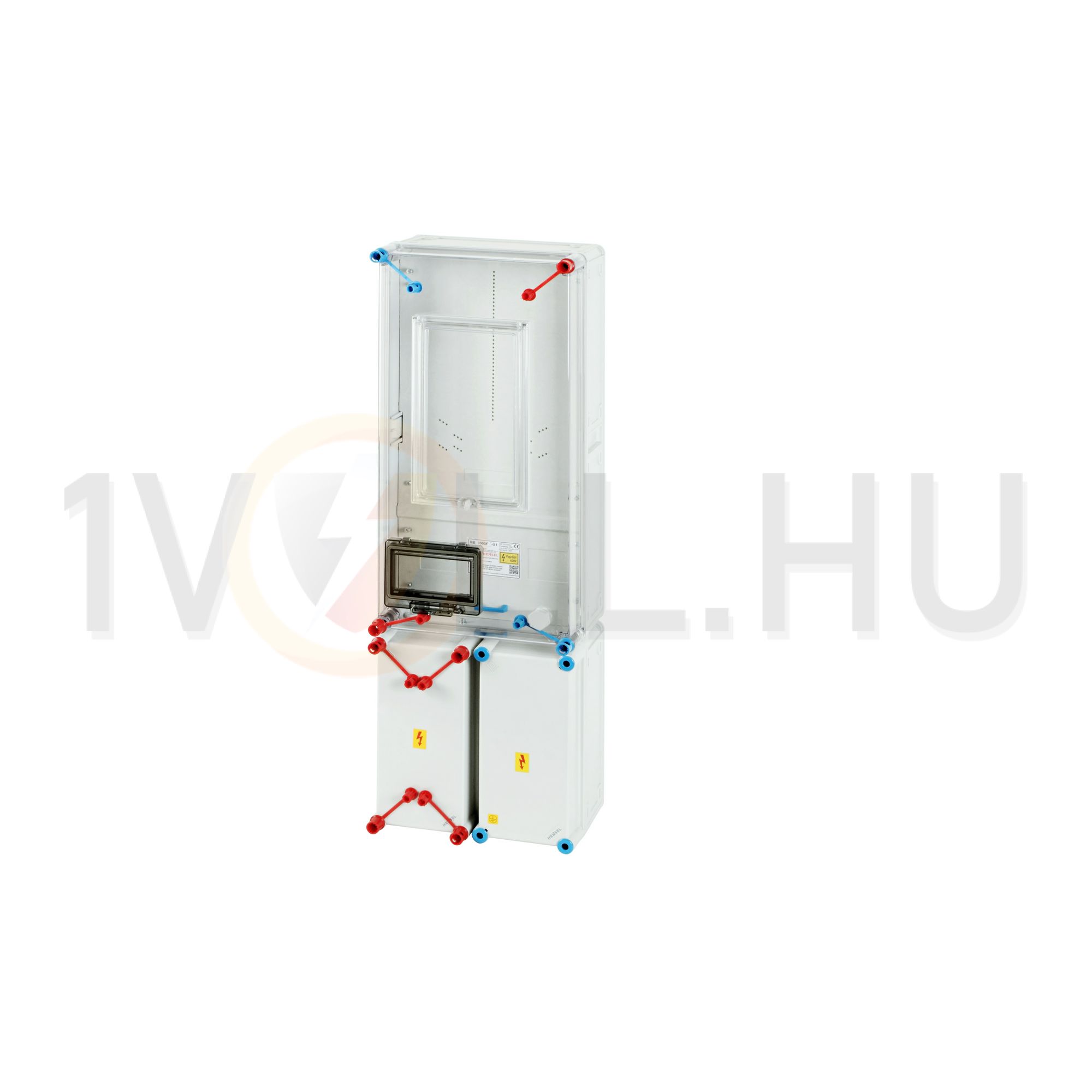 1/3F mérőszekrény 1xM63A földkábeles 1-szintes 1-mérőhely 1M HB3000F-U1(HEN24.E183) Hensel - 1091348