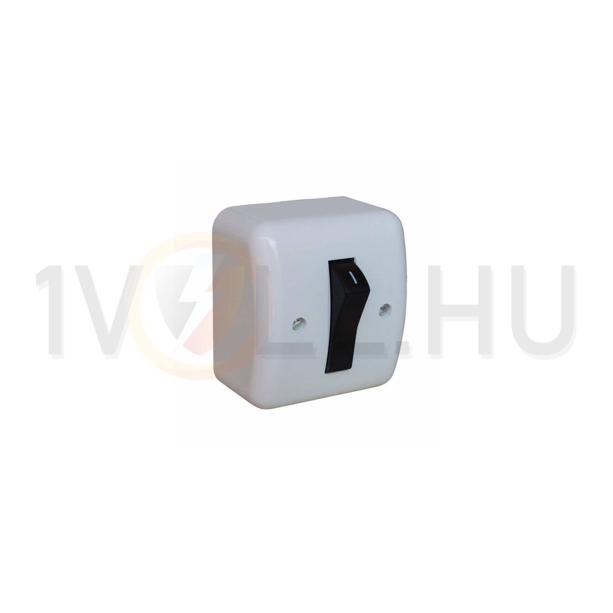 103 3P kapcsoló betét ház-fölsőrésszel krém falonkívüli csavaros IP21 1- VA Elektronika - KBI-163-K