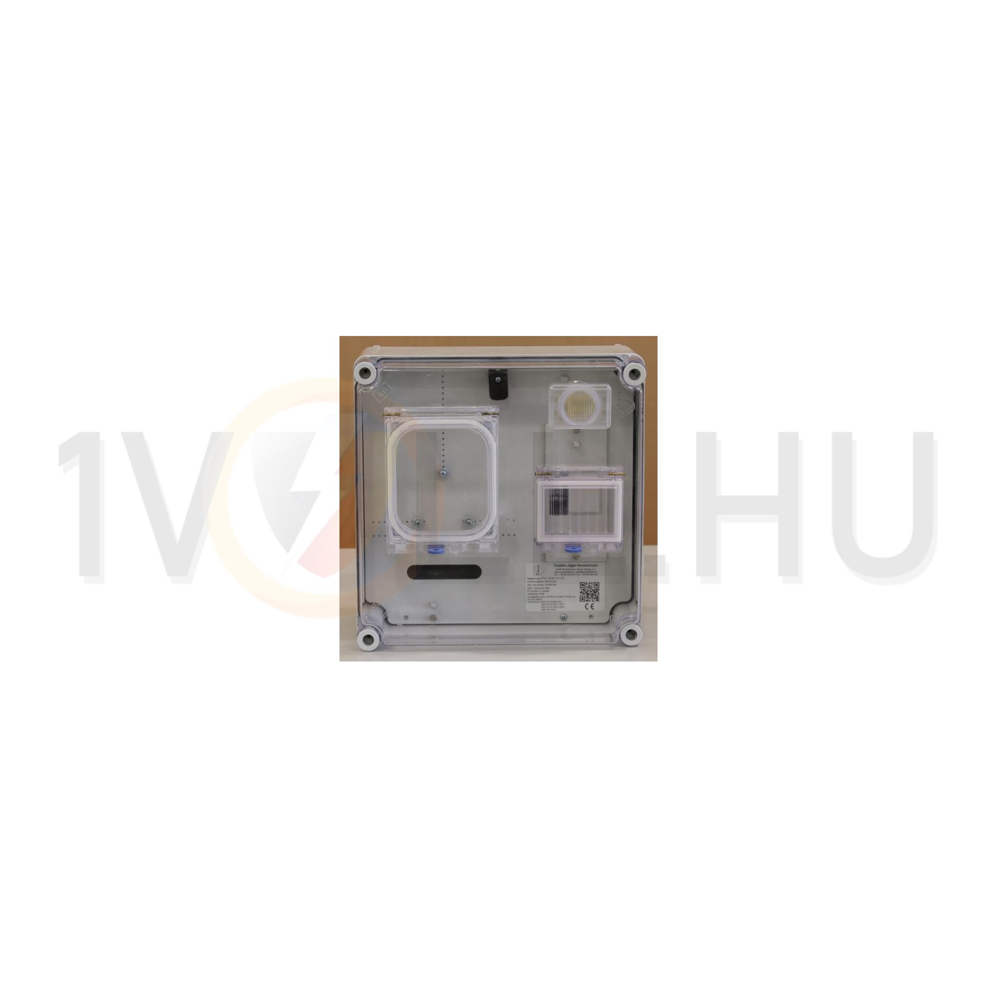 1F mérőszekrény társasházi M63A 1-szintes 1-mérőhely 1 1M PVT 3030 Fm-CS Csatári Plast - CSP24.TE119