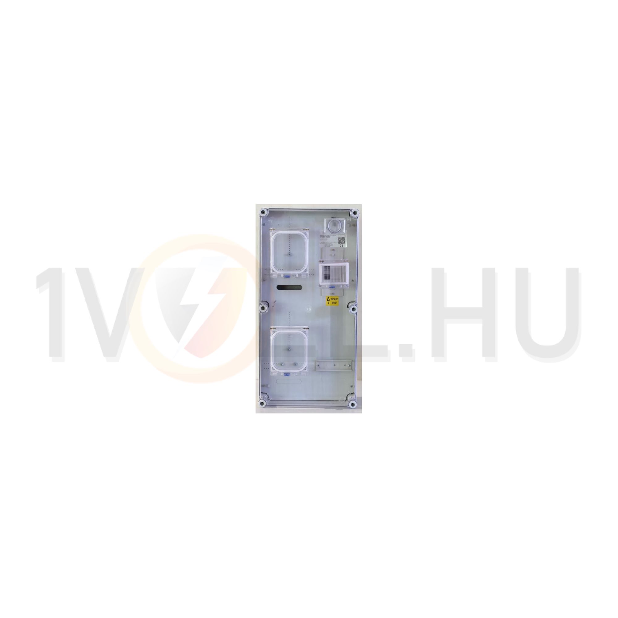 1F mérőszekrény társasházi M63A V32A 1-szintes 1-mérőhely 2 2M PVT 3060 Á-VÁ Fm-CS Csatári Plast - CSP24.TE122