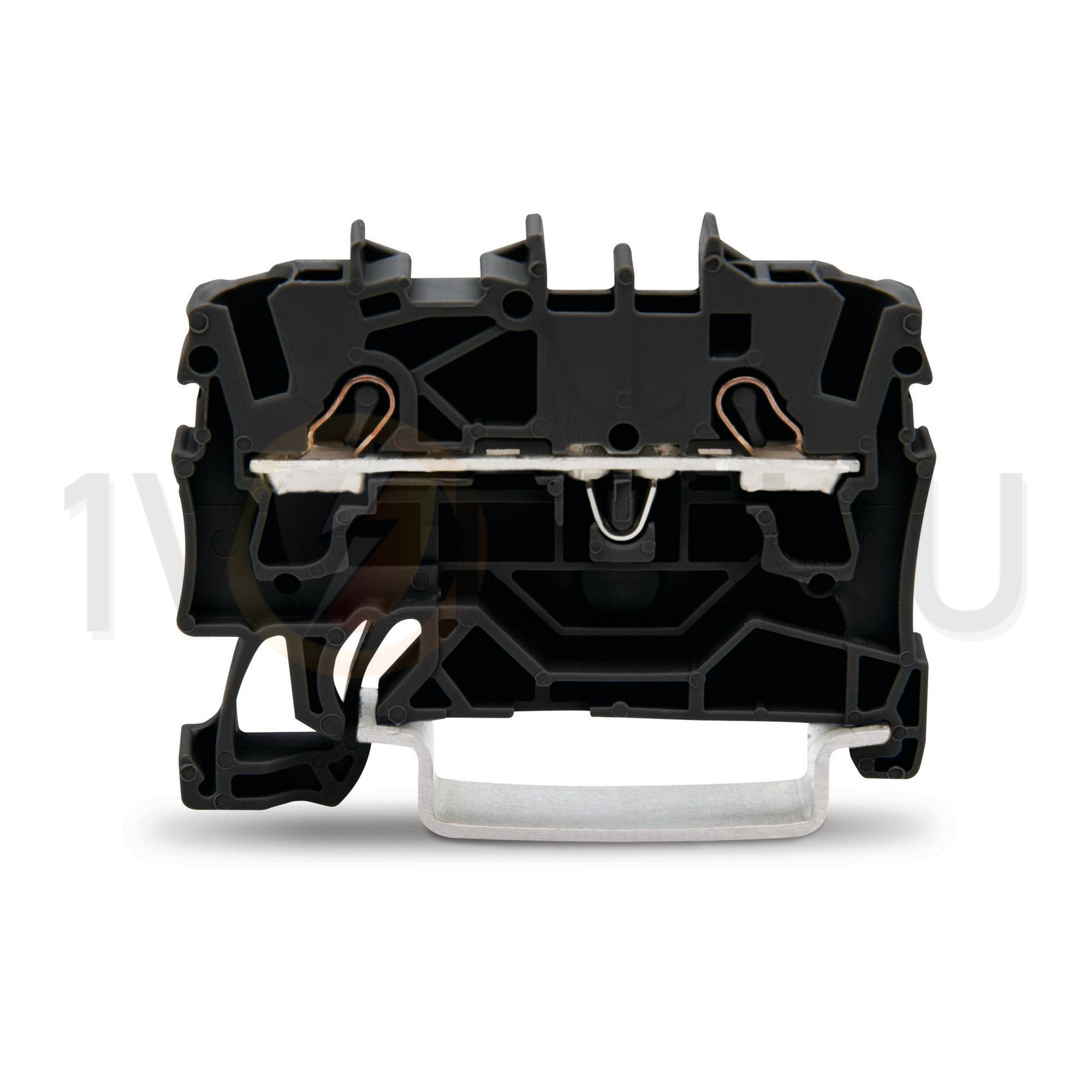 Átmenő sorkapocs TS35 1-szintes 24A 0.75-2.5mm2 fekete rugószorításos rugószorításos WAGO - 2002-1205