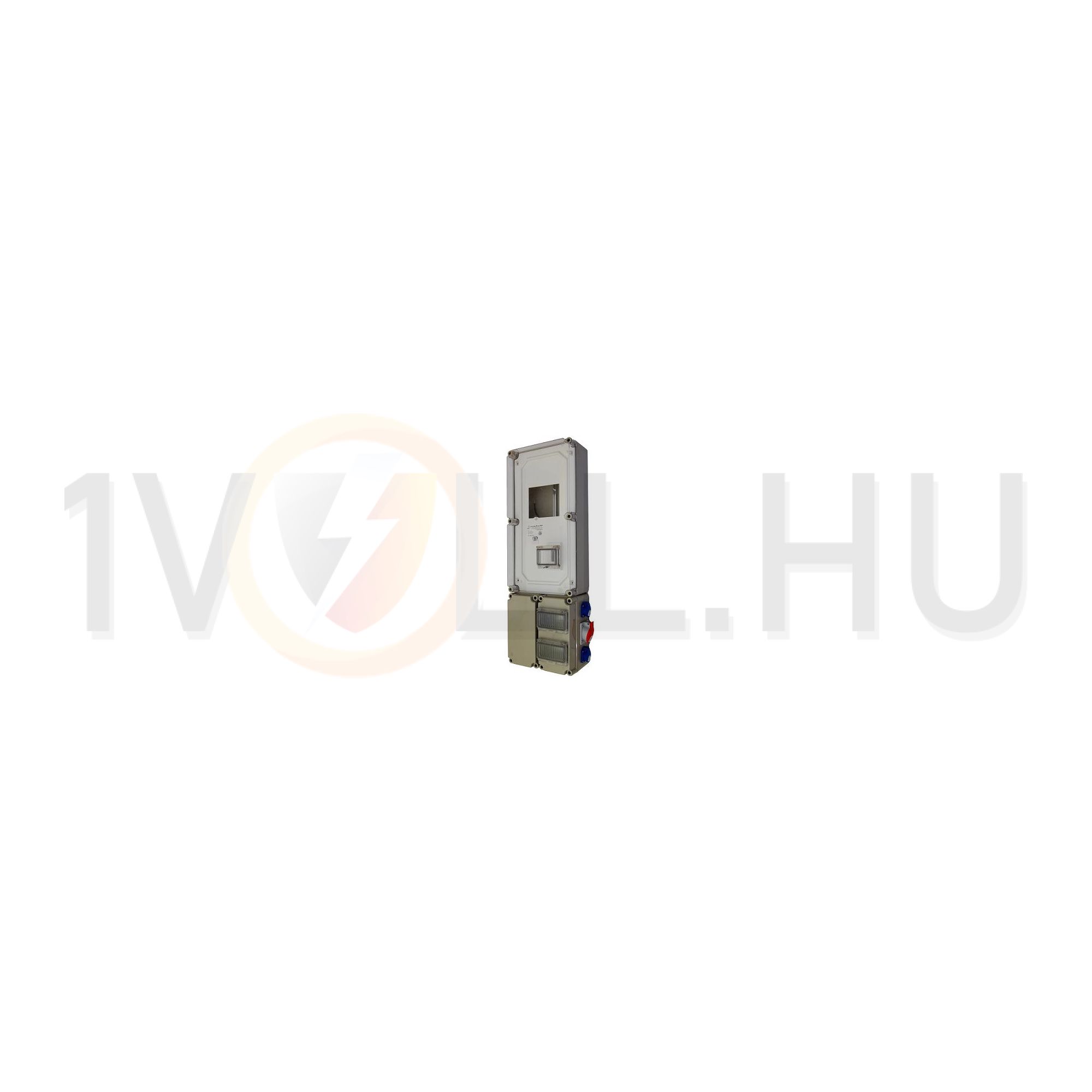 3F mérőszekrény +kábelfogadó+kismegszakítók+dugalj  PVT 3060 FO 2x6 ÁK - D Csatári Plast - CSP36331411