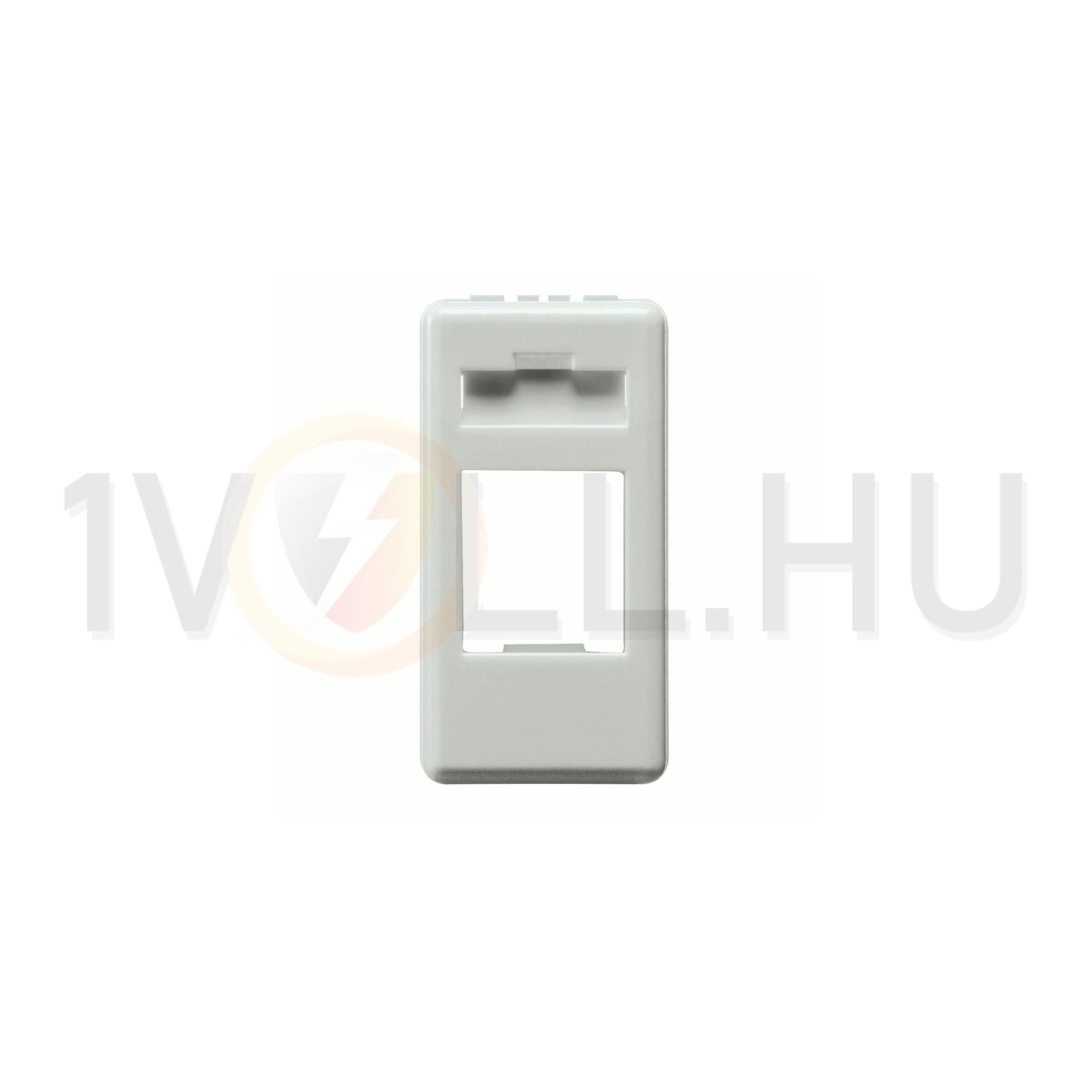 System adatcsatlakozó adapter AMP/Keystone-hoz üres 1M műanyag fehér címketartóval GEWISS - GW20270