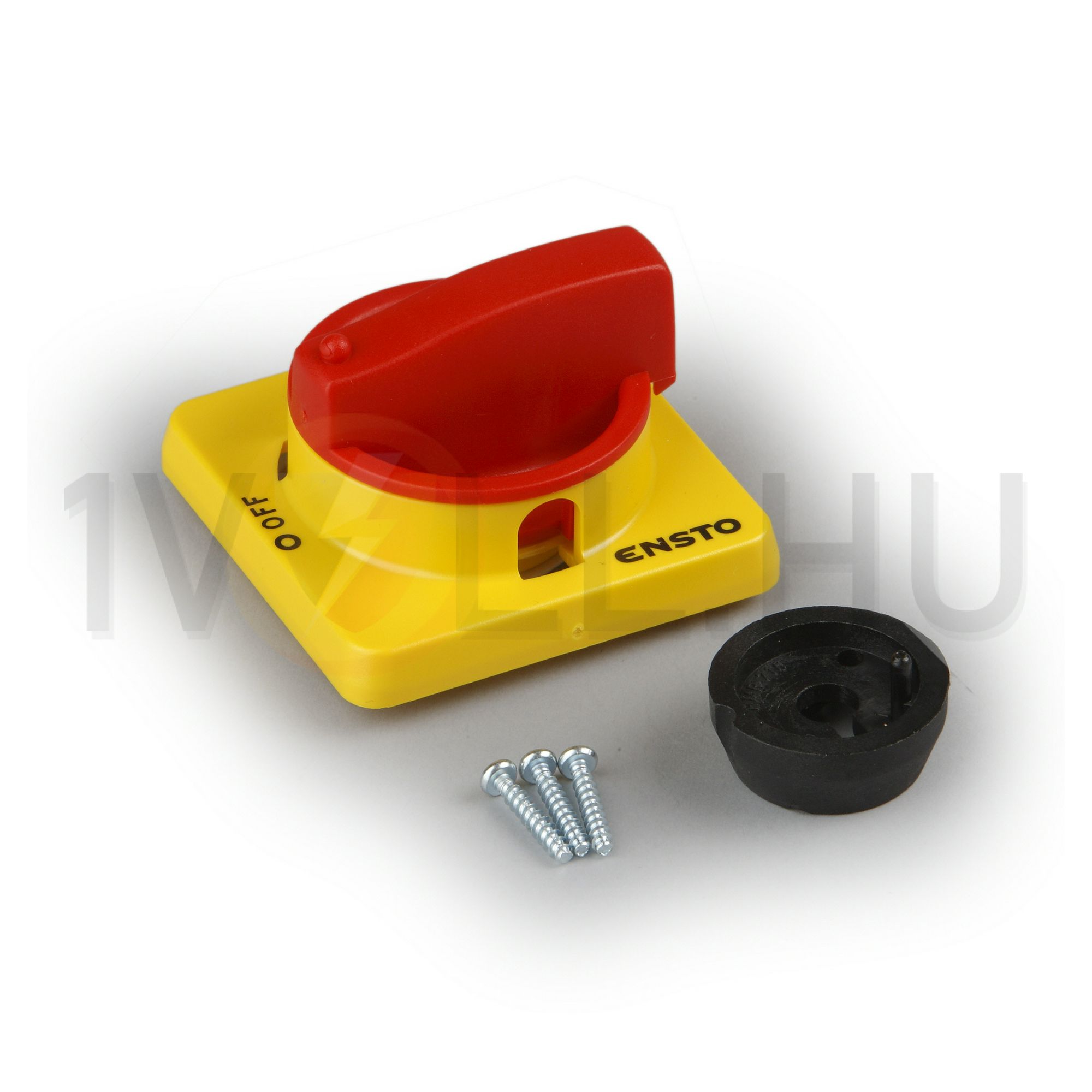 Ajtókuplung forgató hajtás KS3-hoz piros/sárga zárható Ensto - KSH48