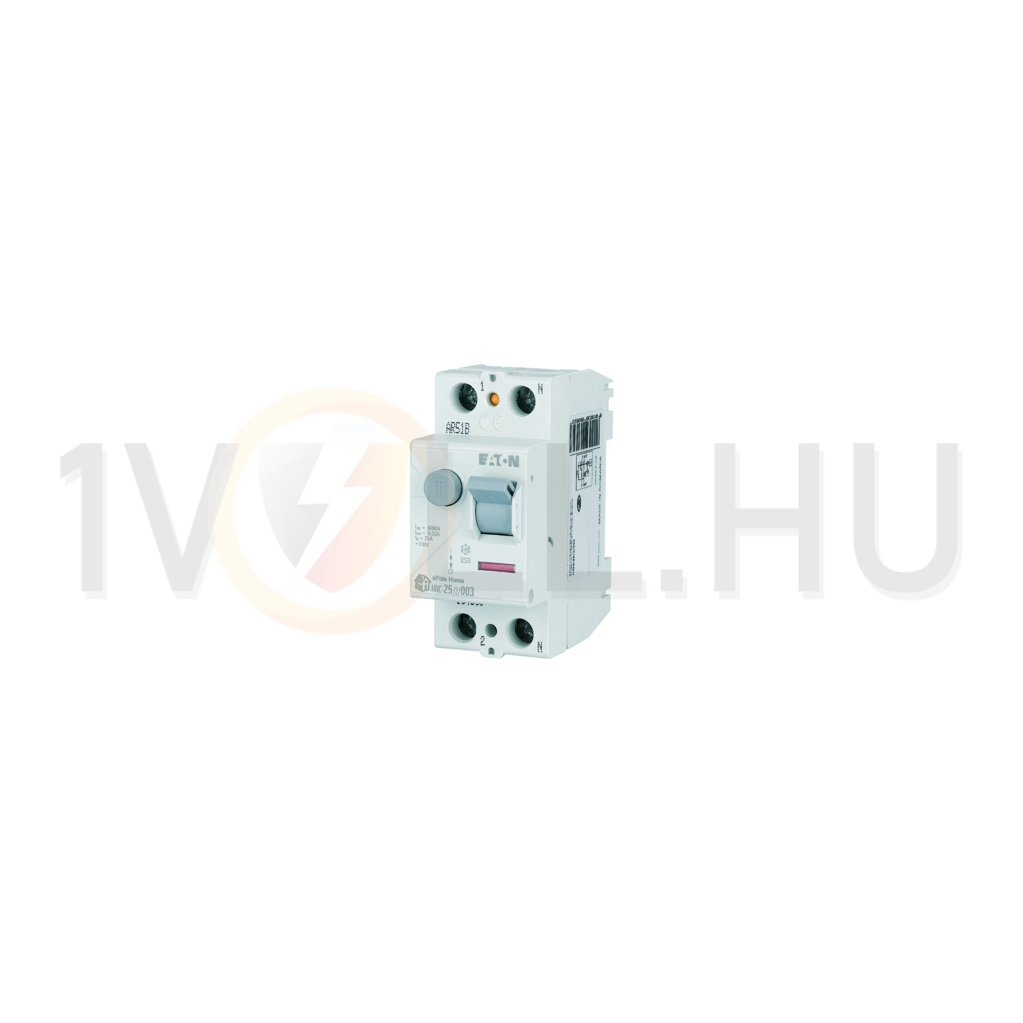 Áram-védőkapcsoló (Fi-relé) analóg 2P 25A 30mA A-típus 6kA HNC-25/2/003-A xPole Home EATON - 194684