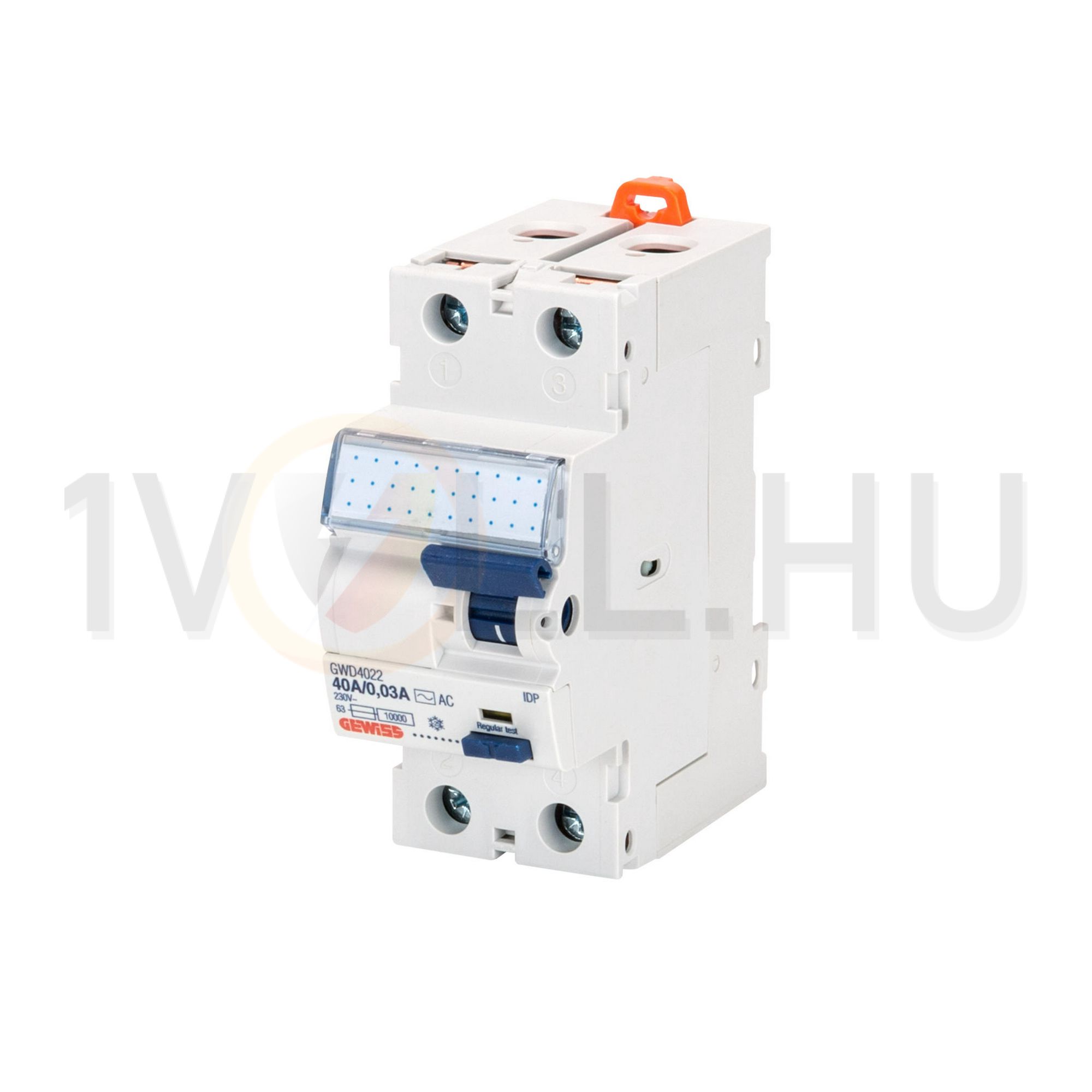 Áram-védőkapcsoló (Fi-relé) analóg 2P 25A 30mA AC-típus 10kA 90RCD IDP GEWISS - GWD4002