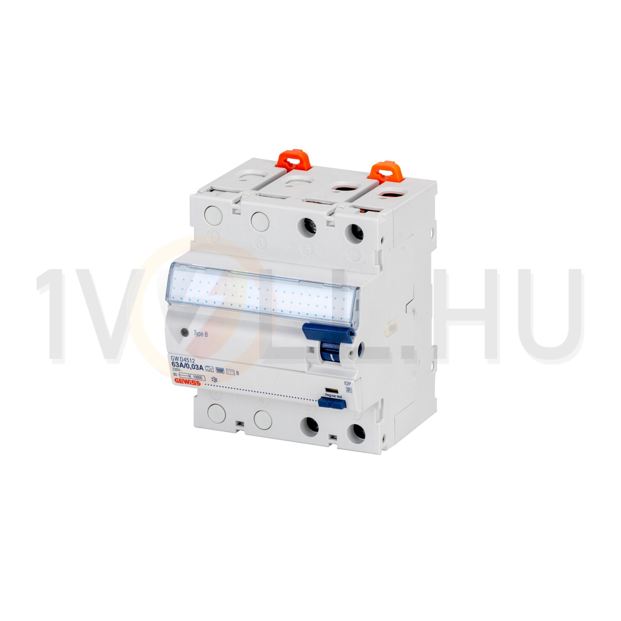 Áram-védőkapcsoló (Fi-relé) analóg 2P 40A 300mA B-típus 10kA 90RCD IDP GEWISS - GWD4509