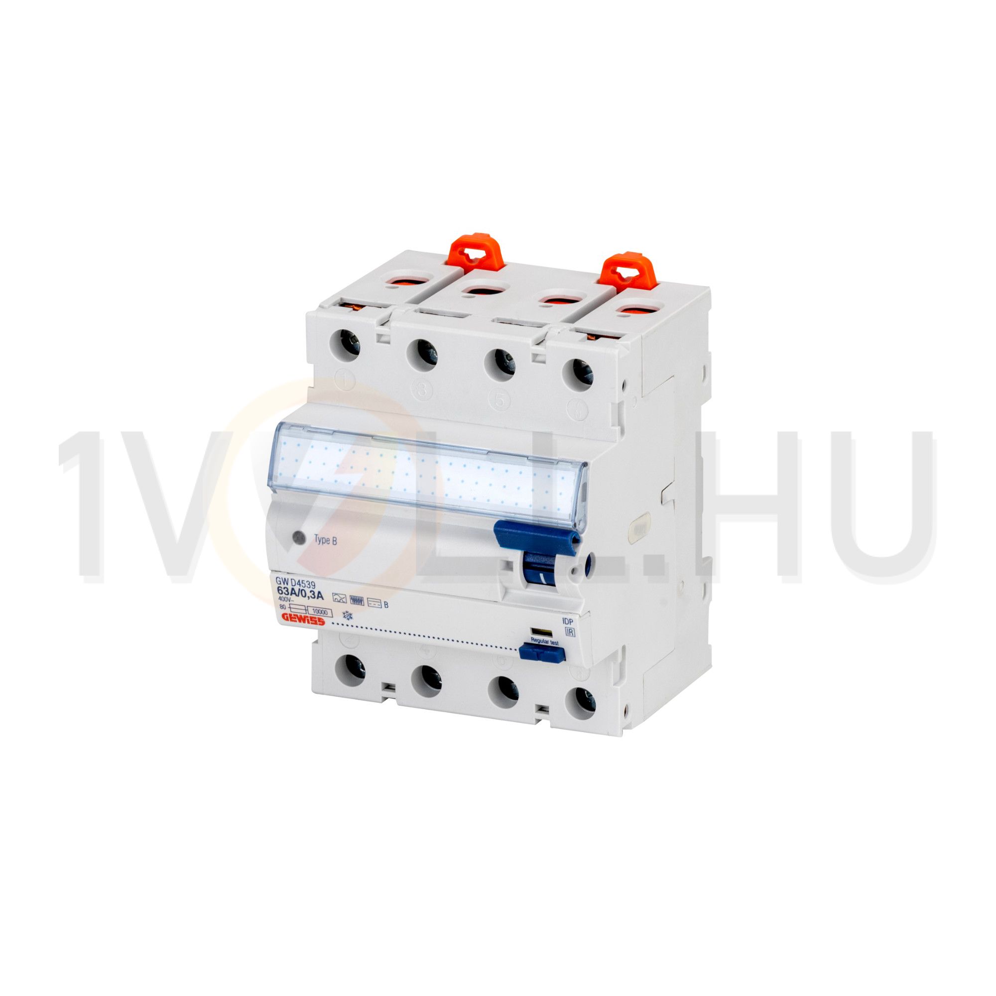 Áram-védőkapcsoló (Fi-relé) analóg 4P 40A 300mA B-típus 10kA 90RCD IDP GEWISS - GWD4534
