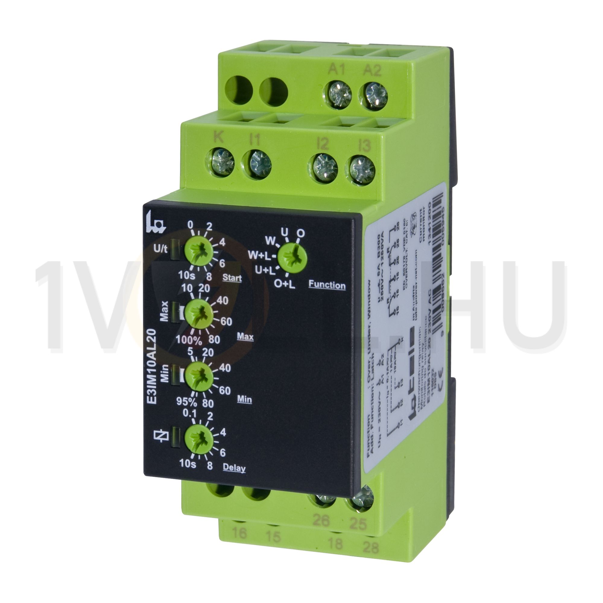 Áramfigyelő relé határváltós 2v 0-10A-max. csavaros Enya E3IM10AL20 Tele-Haase - 1341200