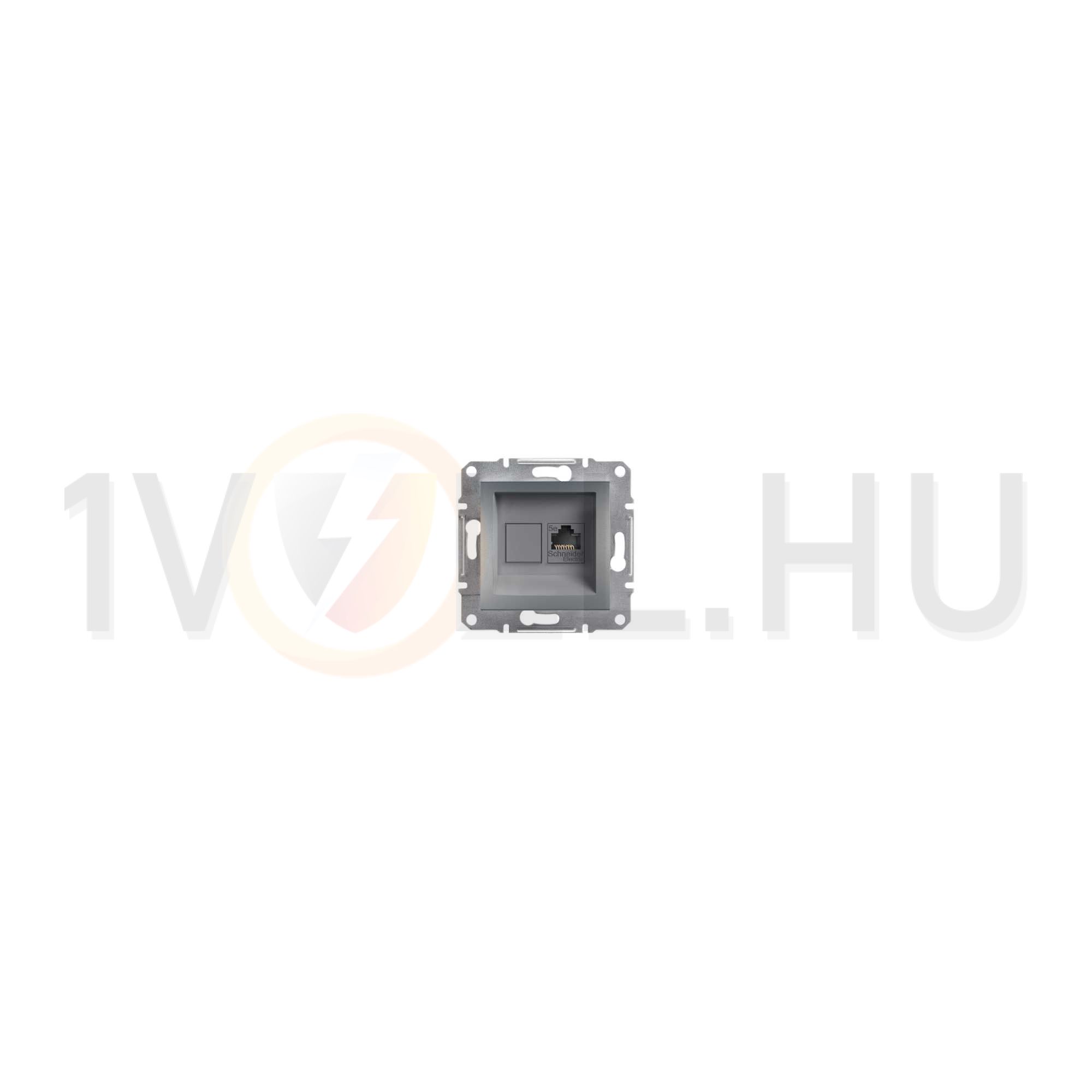 Asfora adatcsatlakozó dugalj UTP Cat5e süllyesztett nemesacél Schneider - EPH4300162