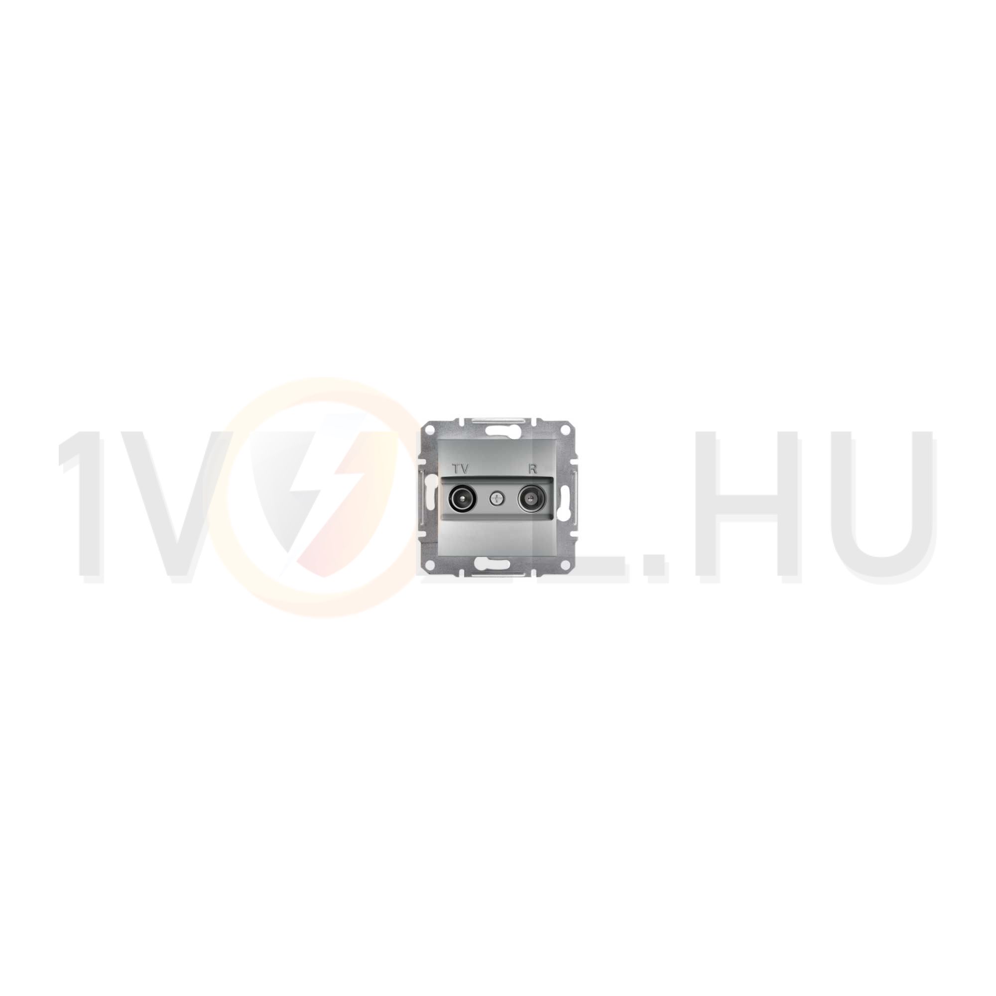 Asfora antenna aljzat TV-R süllyesztett komplett alumínium 2-kimenet átmenő 4dB/860MHz Schneider - EPH3300261
