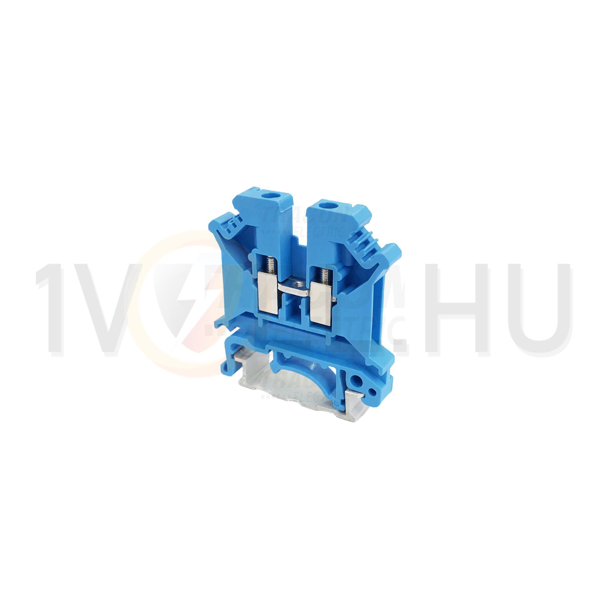 Átmenő sorkapocs TS35 1-szintes 41A 0,2-4mm2/érvéghüvely kék csavaros csavaros TRACON - TSKA4-K