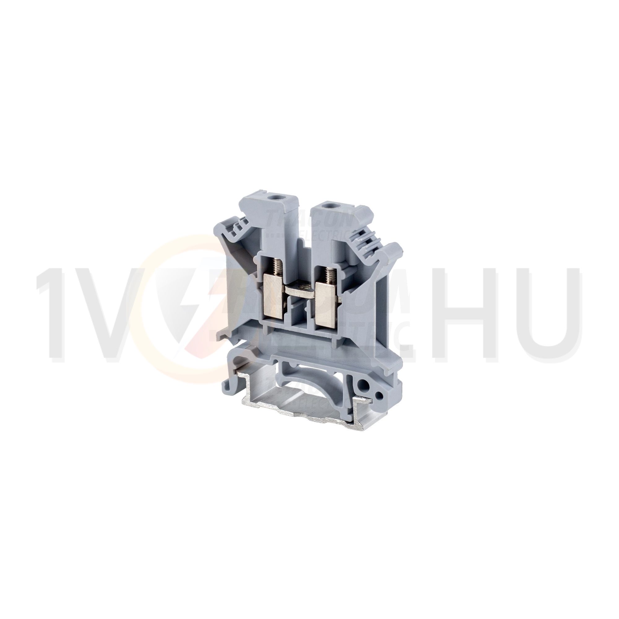 Átmenő sorkapocs TS35 1-szintes 41A 0,2-4mm2/érvéghüvely szürke csavaros csavaros TRACON - TSKA4