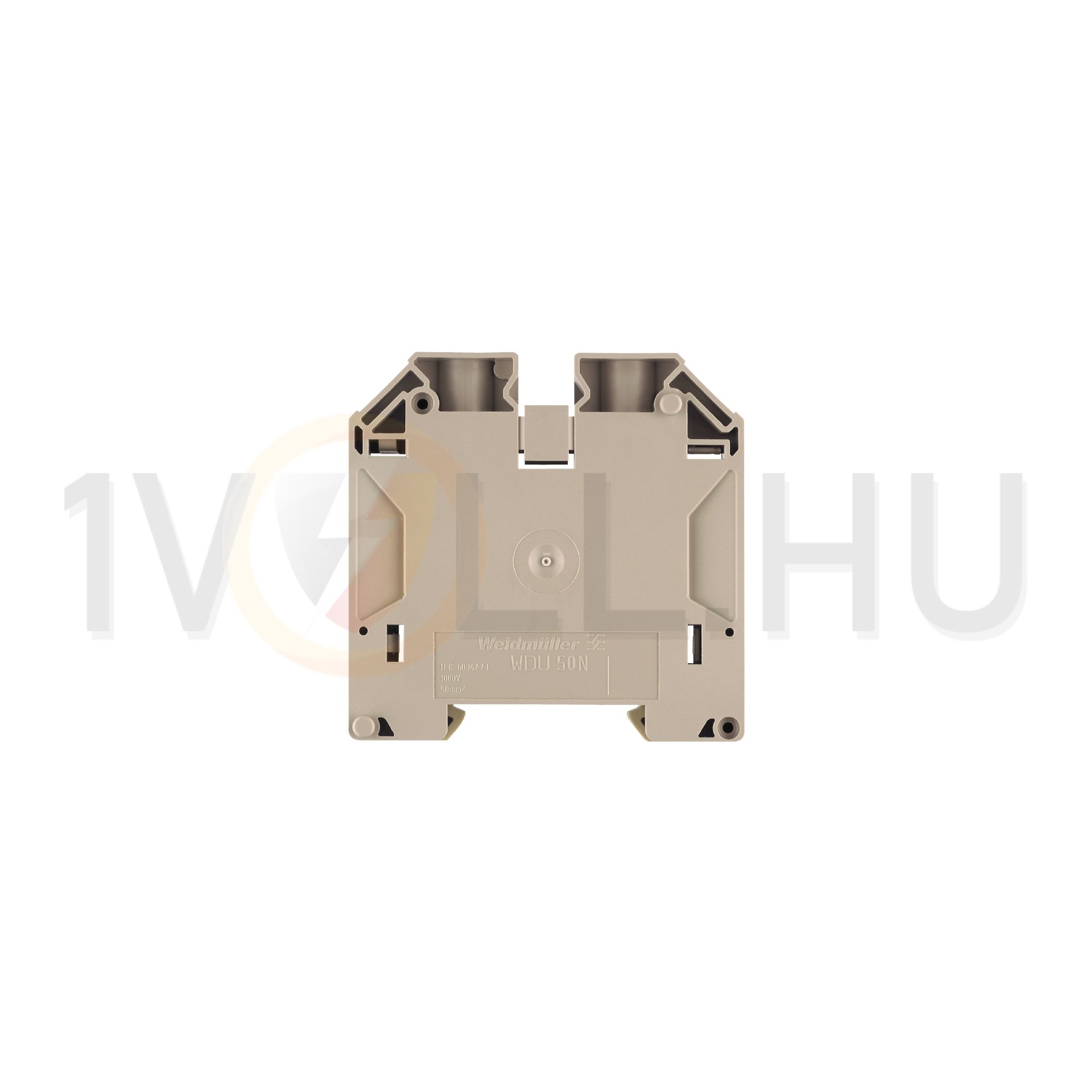 Átmenő sorkapocs TS35 1-szintes 150A 6-50mm2 bézs csavaros WDU 50N Weidmüller - 1820840000