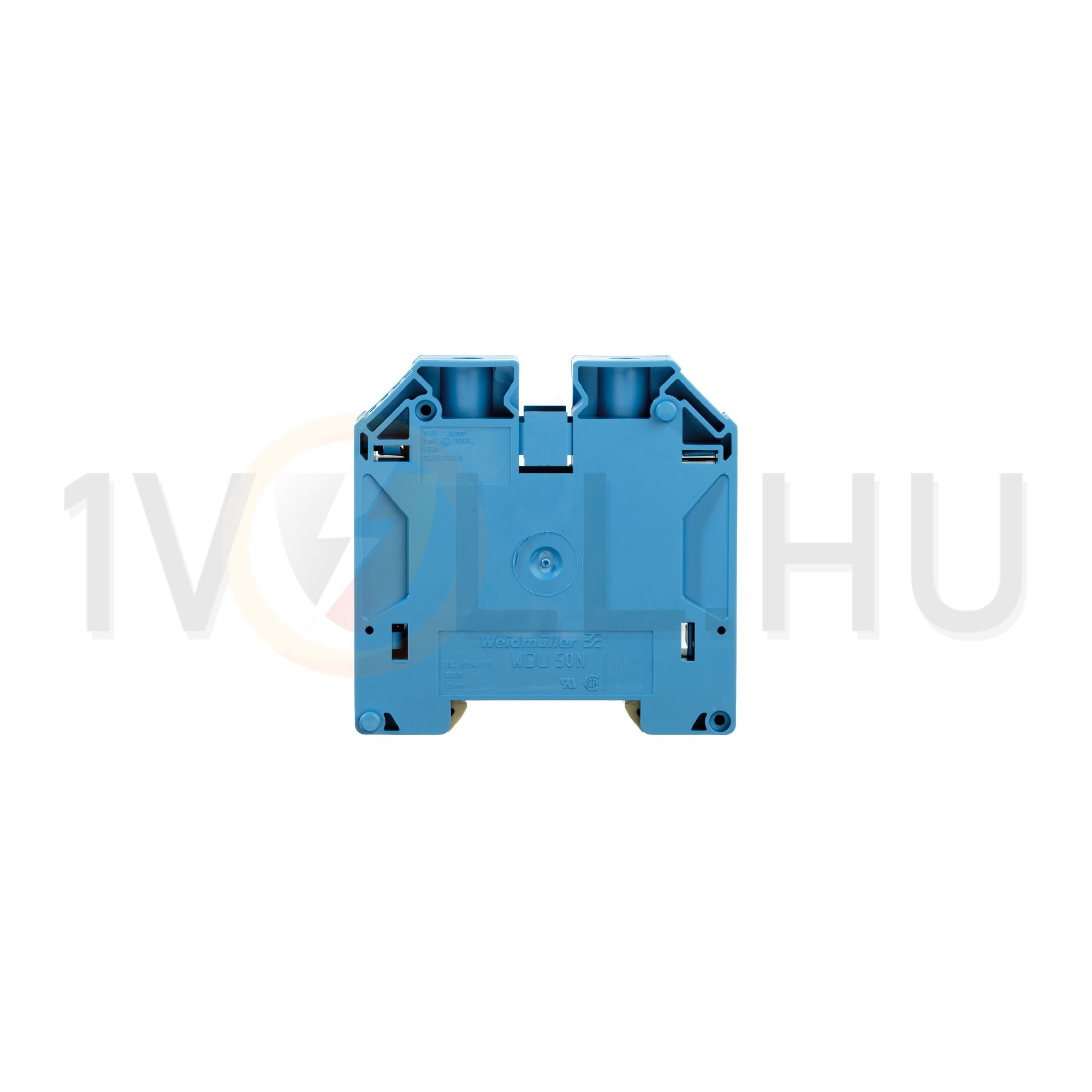 Átmenő sorkapocs TS35 1-szintes 150A 6-50mm2 kék csavaros WDU 50N BL Weidmüller - 1820850000