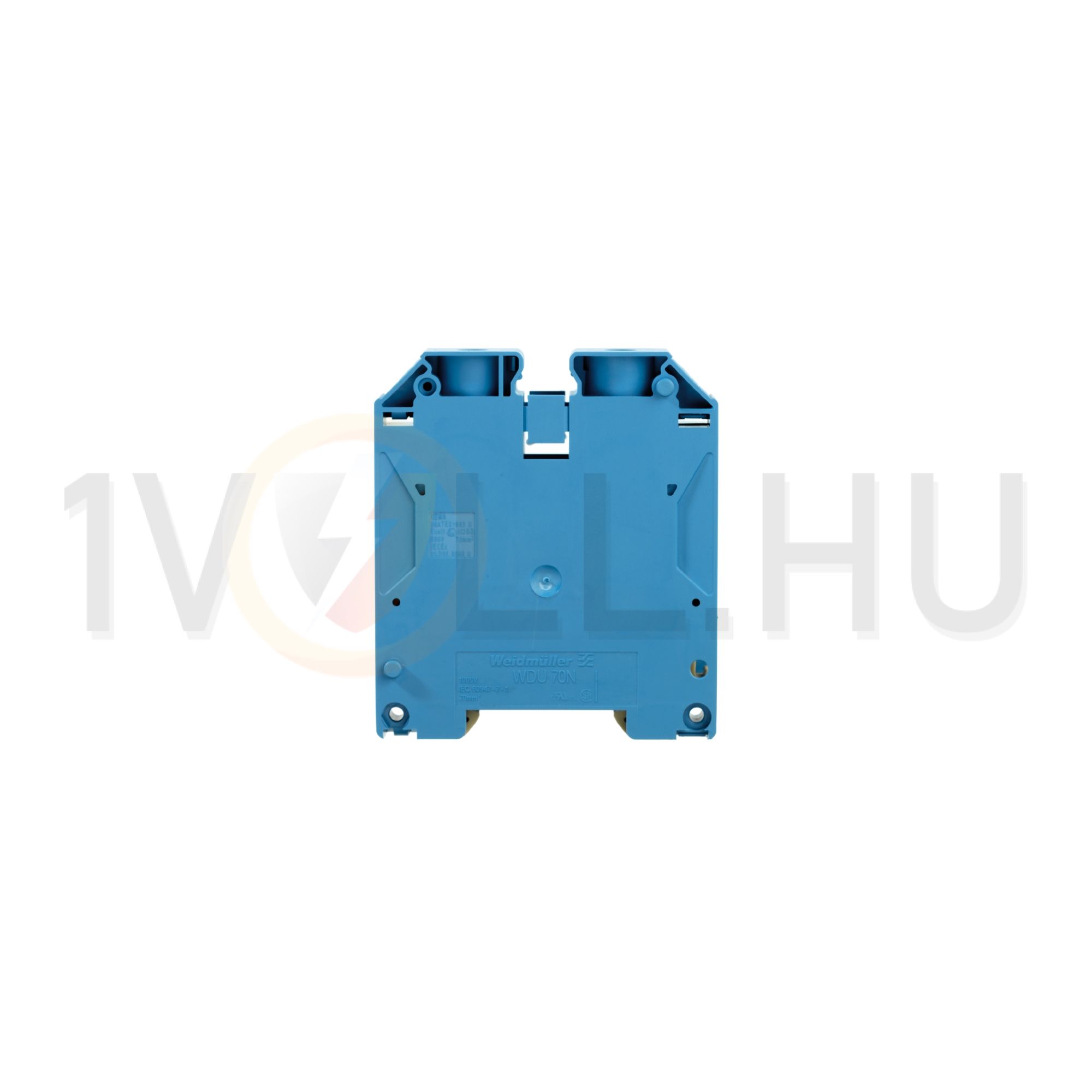Átmenő sorkapocs TS35 1-szintes 192A 16-70mm2/érvéghüvely kék csavaros WDU 70N/35 BL Weidmüller - 9512420000