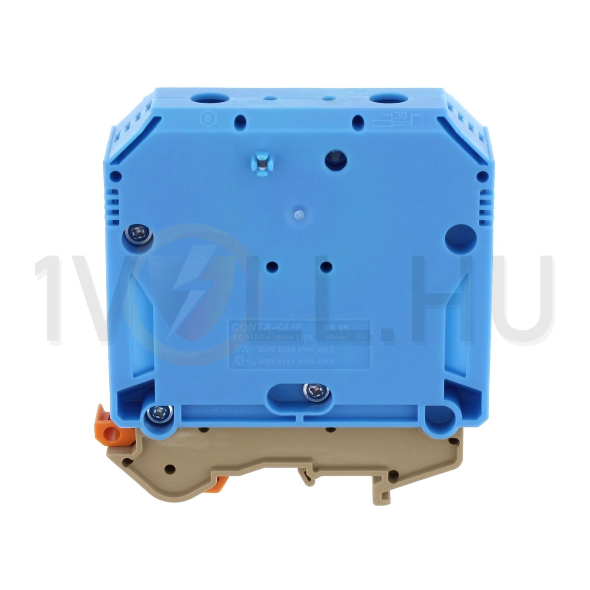 Átmenő sorkapocs TS32/35 imbuszcsavaros 1-szintes 232A 35-95mm2/érvéghüvely RK 95 BU CONTA-CLIP - 1122.5