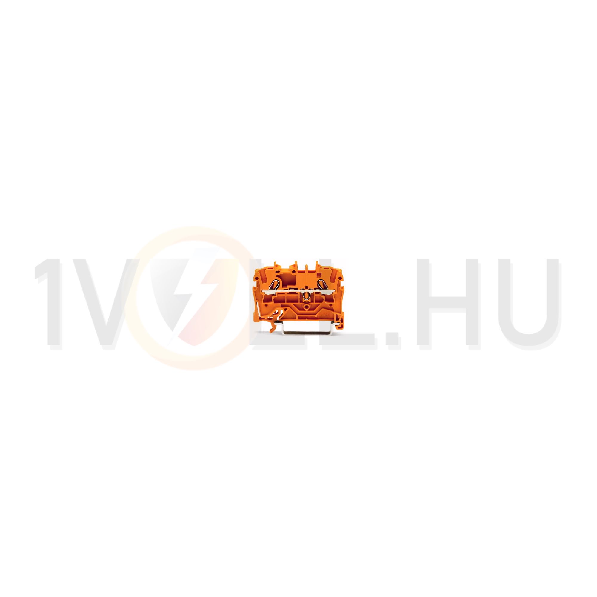Átmenő sorkapocs TS35 1-szintes 24A 0.75-2.5mm2 narancs rugószorításos rugószorításos WAGO - 2002-1202