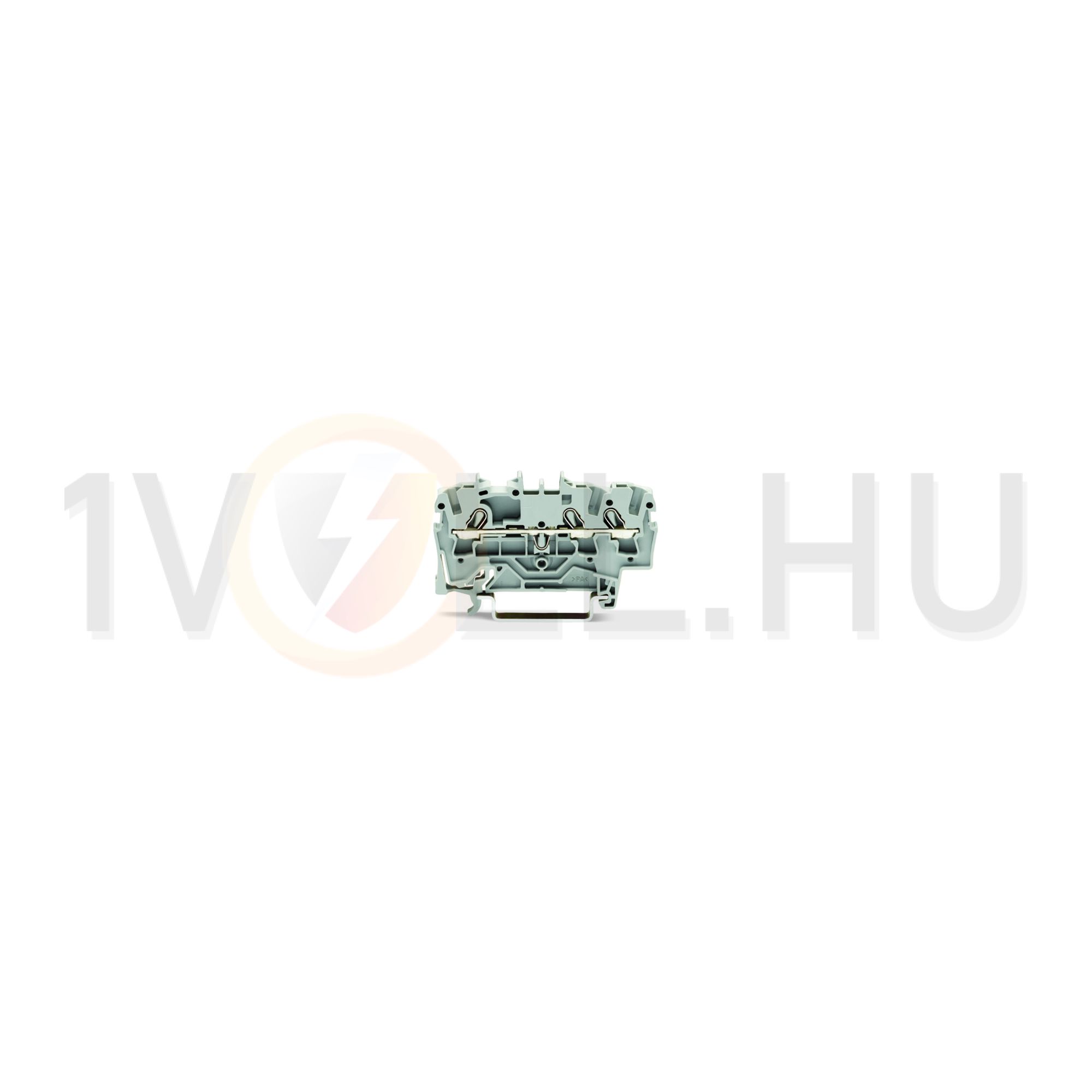Átmenő sorkapocs TS35 1-szintes 24A 0.75-2.5mm2 szürke rugószorításos rugószorításos WAGO - 2002-1301