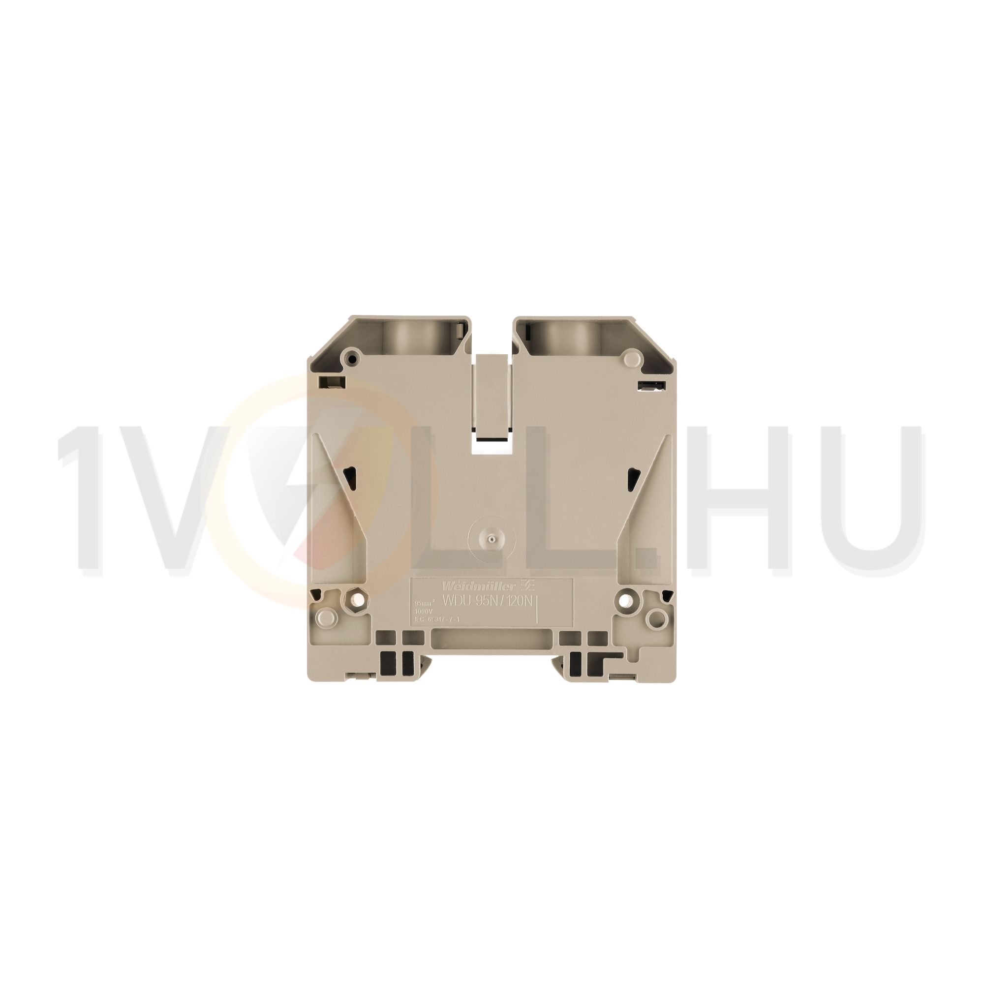 Átmenő sorkapocs TS35 1-szintes 269A 16-95mm2 bézs csavaros WDU 95N/120N Weidmüller - 1820550000