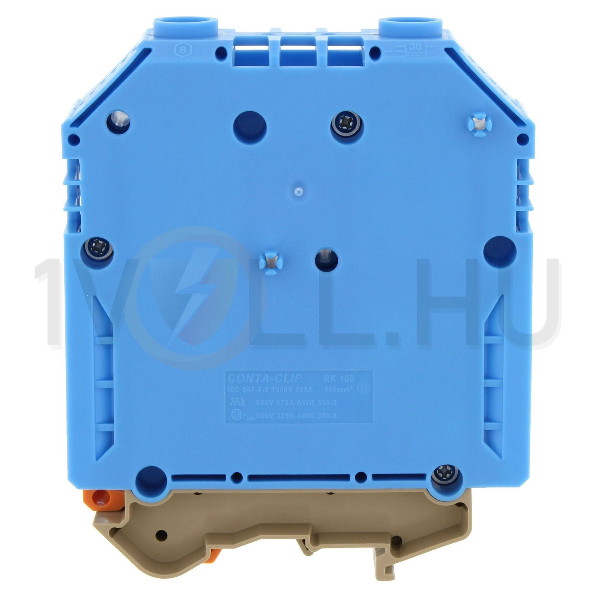 Átmenő sorkapocs TS32/35 imbuszcsavaros 1-szintes 309A 50-150mm2/érvéghüvely RK 150 BU CONTA-CLIP - 1124.5