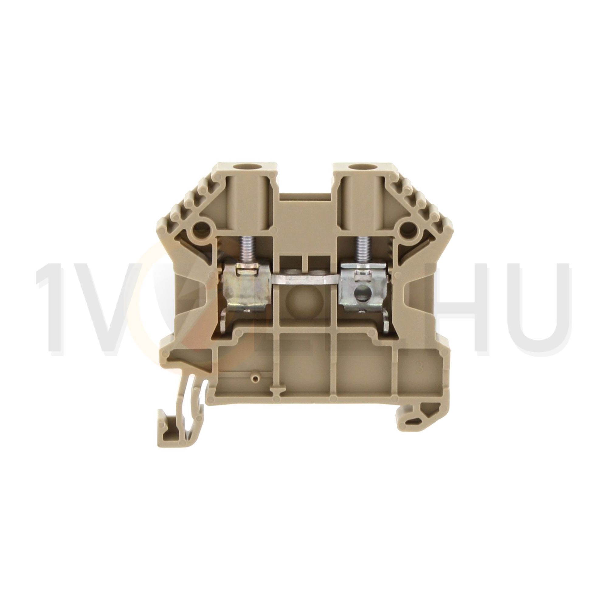 Átmenő sorkapocs TS35 1-szintes 32A 0,2-4mm2/érvéghüvely bézs csavaros/ SRK 4/2A BG CONTA-CLIP - 17104.2