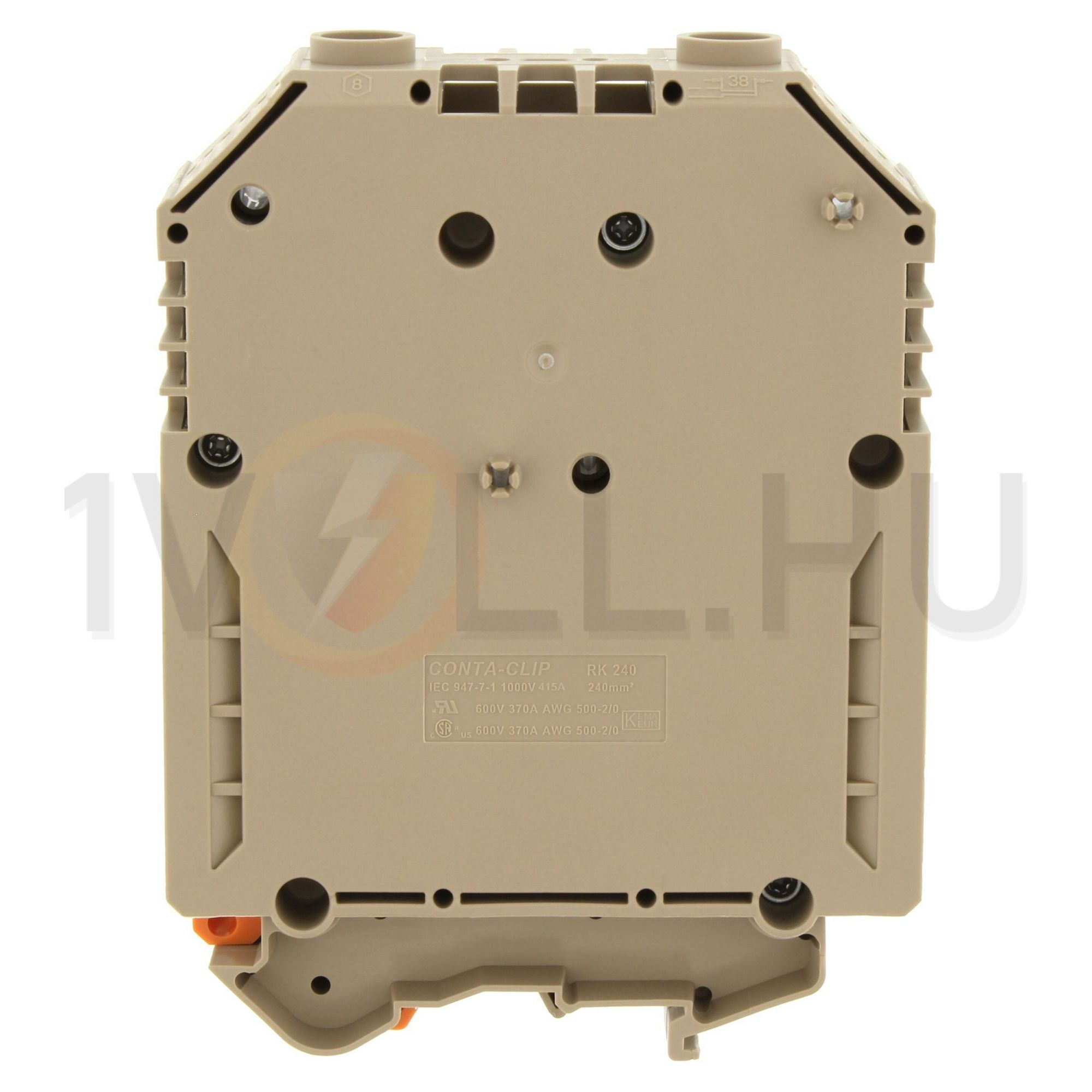 Átmenő sorkapocs TS32/35 imbuszcsavaros 1-szintes 380A 70-185mm2/érvéghüvely RK 240 BG CONTA-CLIP - 1126.2