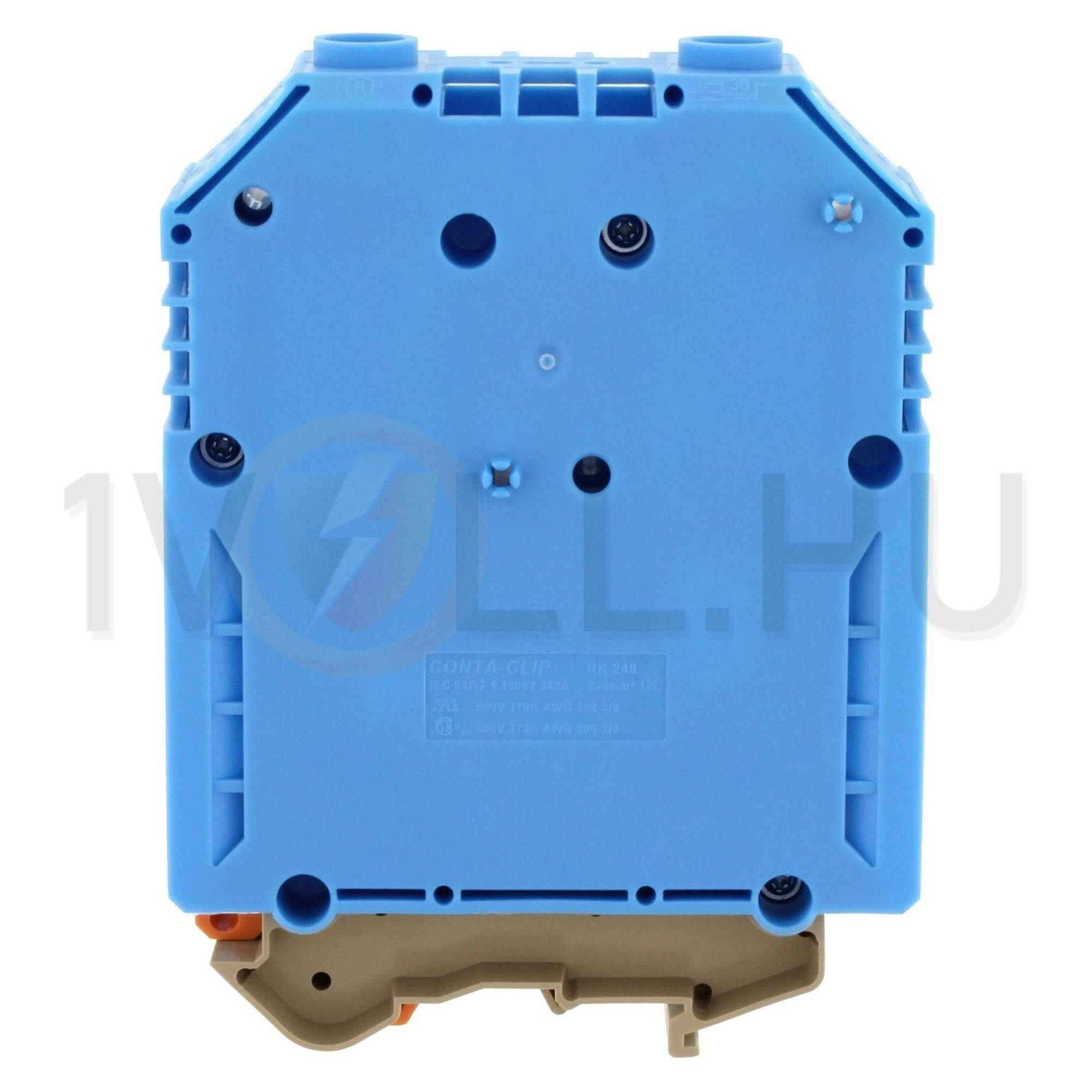 Átmenő sorkapocs TS32/35 imbuszcsavaros 1-szintes 380A 70-185mm2/érvéghüvely RK 240 BU CONTA-CLIP - 1126.5