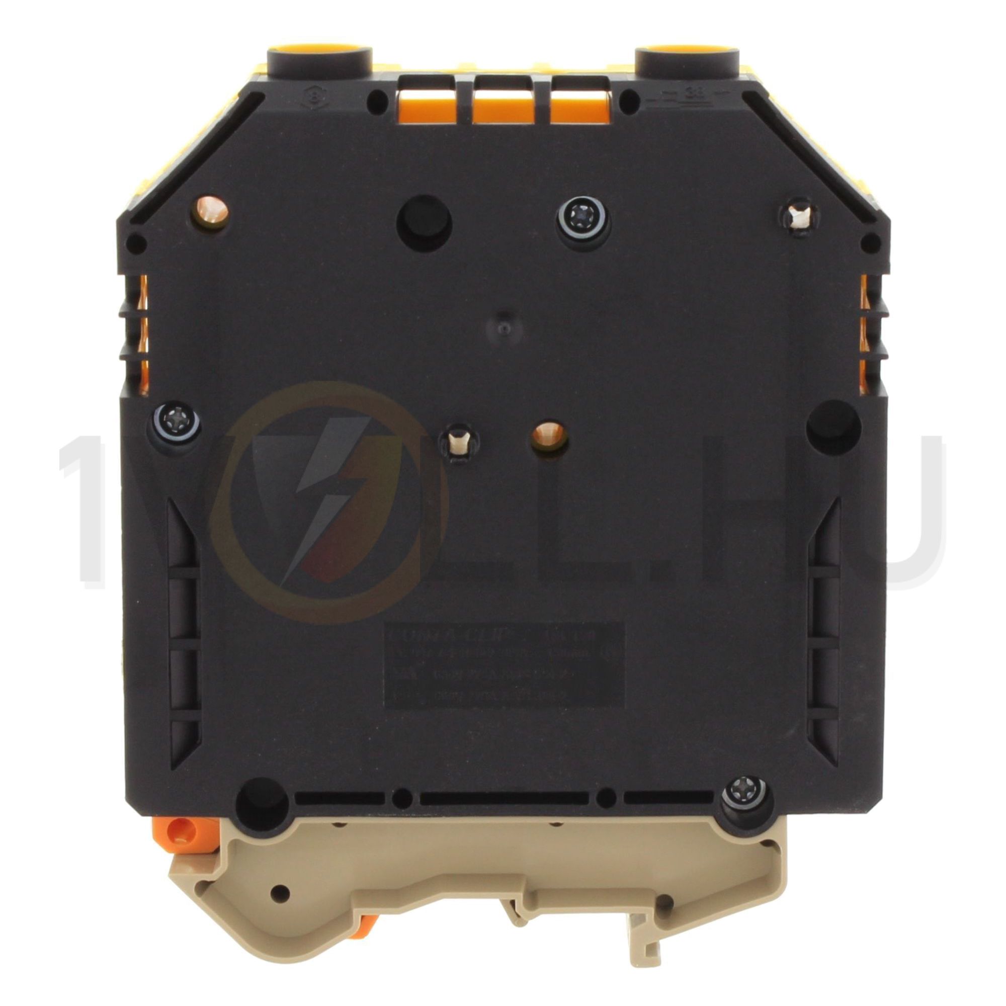 Átmenő sorkapocs TS32/35 fekete-sárga imbuszcsavaros 1-szintes 309A RK 150/PE BKYE CONTA-CLIP - 1569.2