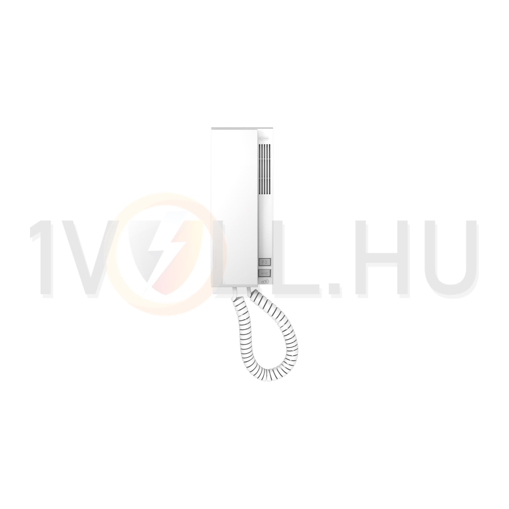 Audio lakáskészülék 2gomb mágn. kagylótartó CDNP/Inspiro-hoz 2-erű falonkívüli fehér ACO - INS-UP720M