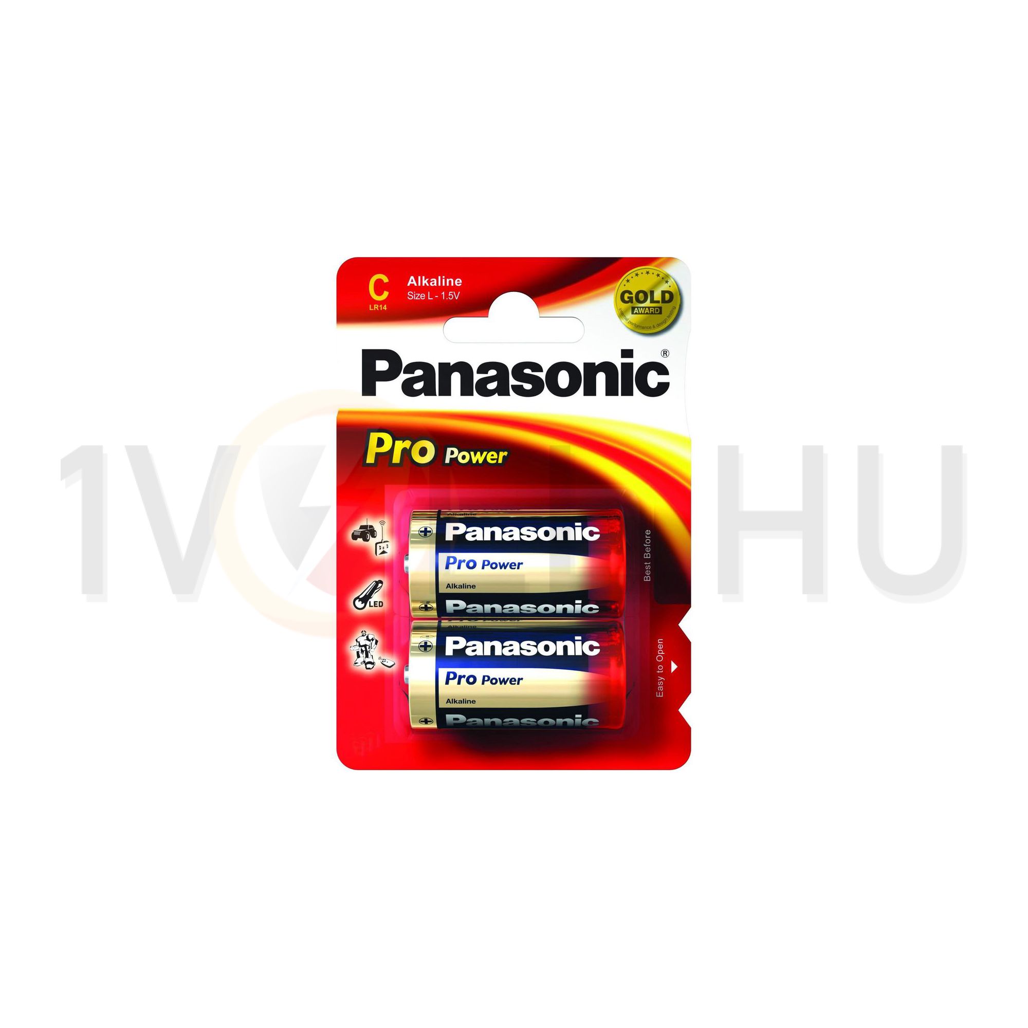 Baby elem C 1.5V alkáli-mangán LR14 Baby(C/R14) MN1400 Pro Power Panasonic - LR14PPG/2BP